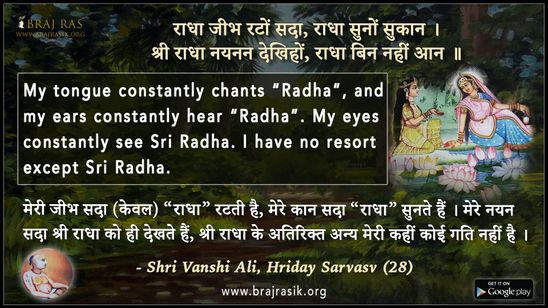 Radha Jeebh Raton Sada - Shri Vanshi Ali, Hriday Sarvasv (28)