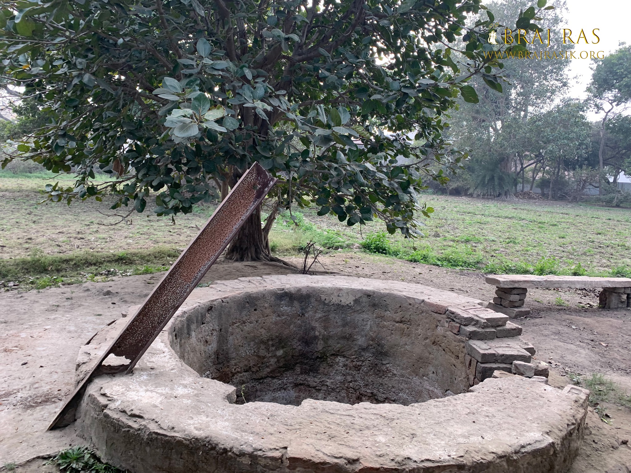 View of a well in Shri Lalita Bagh, Vrindavan.