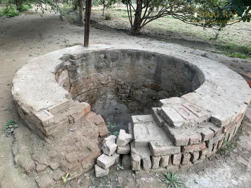 The well inside Shri Lalita Bagh, Vrindavan.