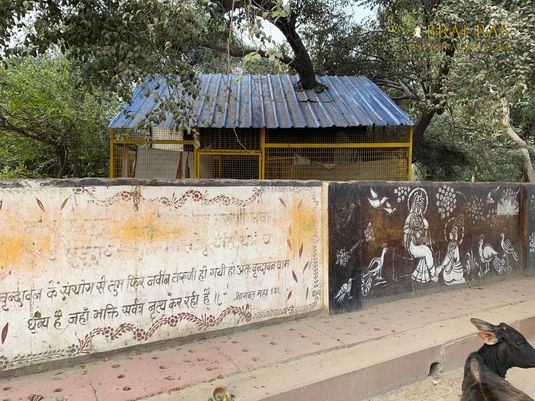 View of a Kunj of a devotee in Shri Lalita Bagh, Vrindavan.