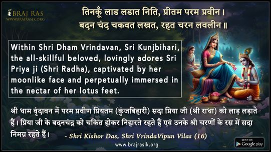 Tinakun Laad Ladaat Niti - Shri Kishor Das, Shri VrindaVipun Vilas (16)