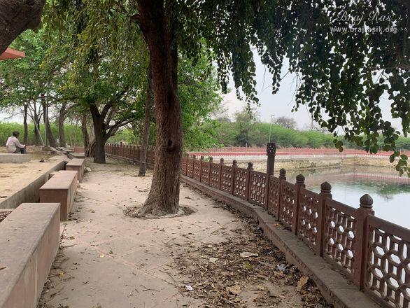 Beautiful trees surrounding Garud Govind Kund.