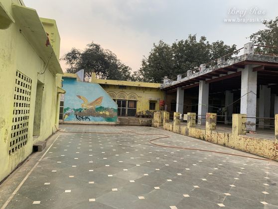 Internal view of Garud Govind Temple near Vrindavan.