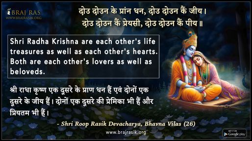 दोउ दोउन के प्रांन धन - श्री रूपरसिक देवाचार्य, भावना विलास (26)