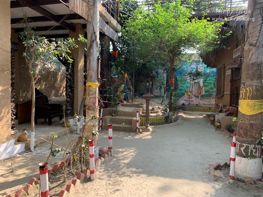 View of Nikunj Van at Shri Anandam Dham, Vrindavan.
