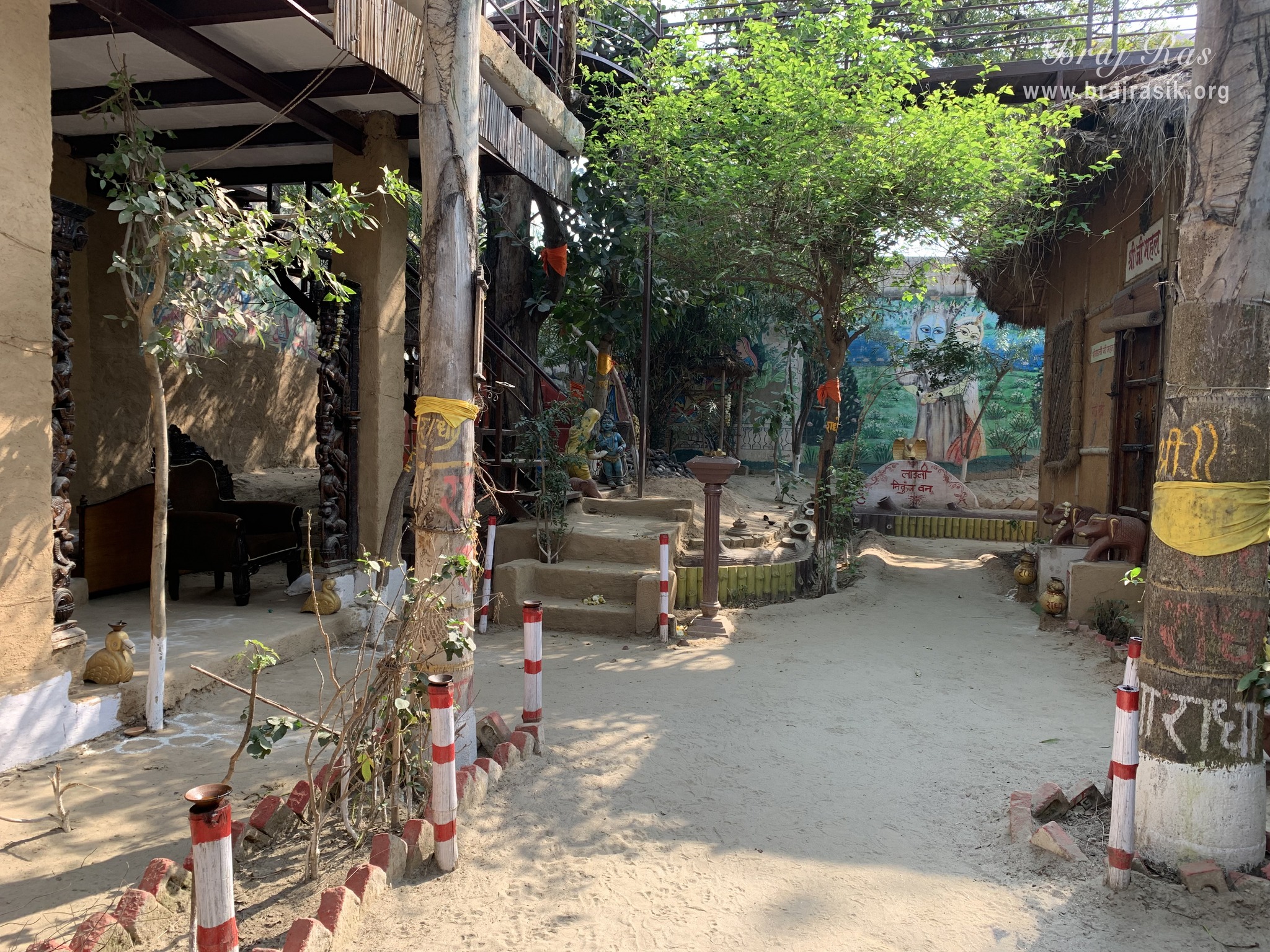 View of Nikunj Van at Shri Anandam Dham, Vrindavan.