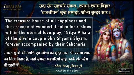 सदा संग सहचरि सकल - श्री ब्रजजीवन जी