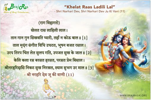 Khelat Raas Ladili Lal - Shri Narhari Dev Ju Ki Vani (11)