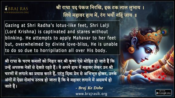श्री राधा पद पंकज निरखि - ब्रज के दोहे