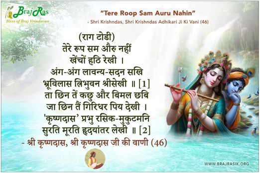 Tere Roop Sam Auru Nahin - Shri Krishndas Adhikari Ji Ki Vani (46)