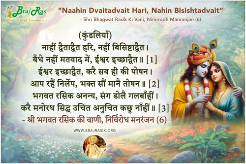 Naahin Dvaitadvait Hari - Shri Bhagwat Rasik Ki Vani, Nirvirodh Manranjan (6)