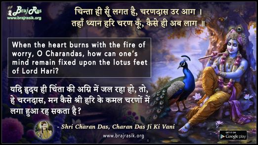 Chinta Hi Soon Lagat Hai Charandas Ur Aag - Shri Charan Das