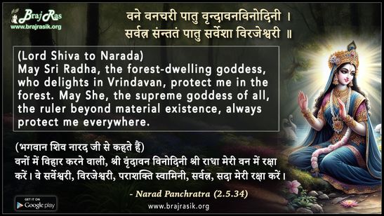 Vane Vanachari Patu Vrindavanvinodini - Narad Panchratra (2.5.34)