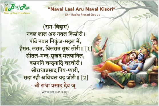 नवल लाल अरु नवल किसोरी - श्री राधा प्रसाद देव जू