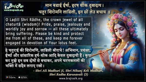 Maan Badaai Irsha - Shri Ali Madhuri Ji, Shri Nikunj Keli Madhuri, Shri Radha Karunavali (3)