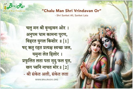 चलु मन श्री वृन्दावन ओर - श्री संकेत अली, संकेत लता