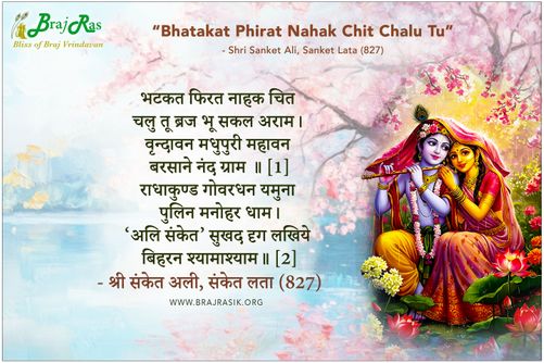 Bhatakat Phirat Nahak Chit Chalu - Shri Sanket Ali, Sanket Lata (827)