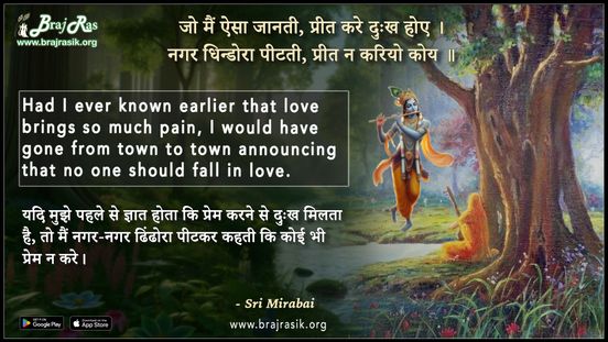 जो मैं ऐसा जानती प्रीत करे दुःख होए - श्री मीराबाई